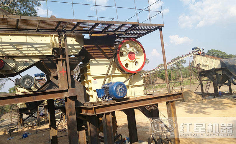 安徽某砂石生產(chǎn)現(xiàn)場(chǎng)展示圖